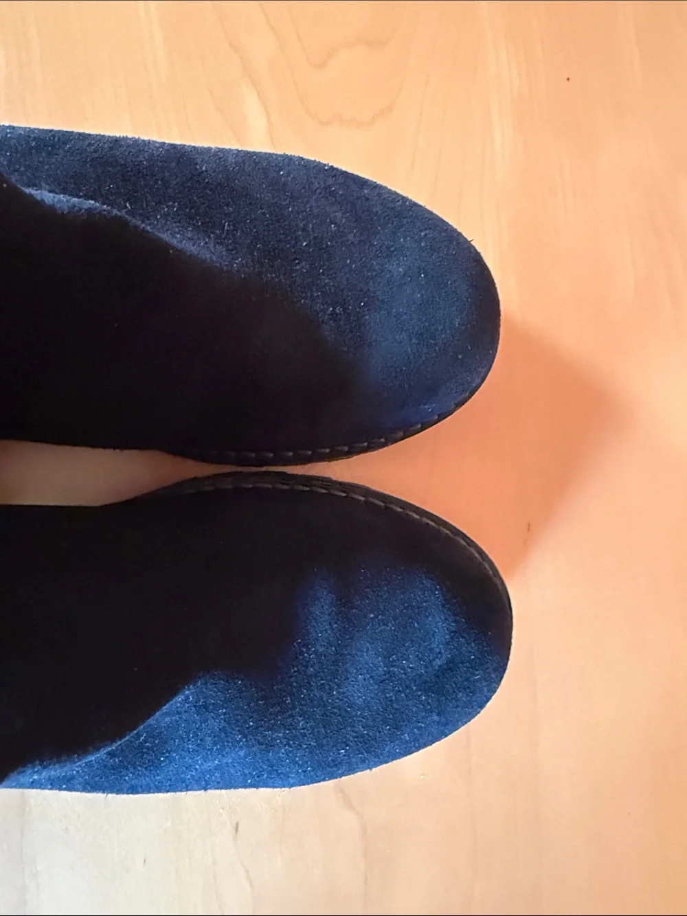 Bos. & Co. Black Suede Ankle Booties with Faux Fur Lining